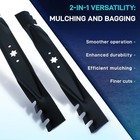 Mulching Blades For Cub Cadet Ltx1040 942-04308 Mtd Troy Bilt Lawn Mower Tb1942