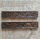 Antique Carved Oak Floral Wooden Edging Panels