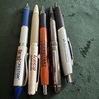 B28 Vintage Pharmaceutical Drug Rep Pens Lot Of 5 Metal