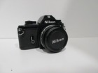 Nikon Em Film Slr Manual Camera Includes Body Lens Flash Motor Strap And Bag