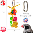 Bonka Bird Toys 2624 Wiggle Chain Mini Small Chew Shred Parrot Cage Toy Budgie