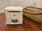 Vintage Working Metal Baby Scale By Detecto With Wicker Basket