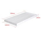 Aluminum Large Heatsink  11 8 x5 51 x0 79  Heat Sink Radiator Circuit Board C   