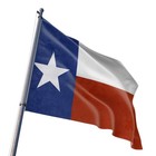 Texas Flag Polyester Fiber 3x5 Feet  Bright Colors  Anti-uv Fade  Indoor outd   