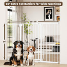 36  Extra Tall Baby Gate  29 -55  Wide Auto Close Dog Gate Indoor