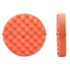 Fasmov 8 Pack 6  Buffing Polishing Pads Waffle Buffing Pads  Orange Microfiber B