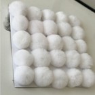 12pcs lot-6cm Real Rabbit Fur Pompom Ball Shoes Hat Cap Coat Diy Accessories