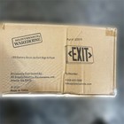 Abs Red Led Emergency Exit Light Sign  Ac 120v 277v Led Lamp Abs Ul Fire Safety