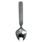 Vintage Norway Konge Tinn Saga Serving Spoon Fork Viking Heilag Olav Pewter