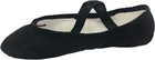 Black Adult Split Sole Canvas Ballet Slippers - Lightweight   Elegant Dance Wear