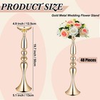 24   48 Pcs Wedding Flower Stand Bulk Wedding Centerpiece Table Decoration