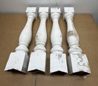 4 Balusters Painted Wood Architectural Salvage Spindles Porch House