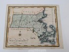 1795 Joseph Scott Us Gazetteer Antique Map Massachusetts Wheat Brun Hand Color