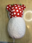 Disney Sherpa Minnie Mouse Snowman Christmas Holiday Greeter Weighted Bottom Nwt