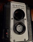 Vintage Camera Lot Argus Misc Covers Polaroid Filter  Flashbulbs Nice Bag As Is