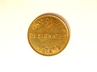 Vintage Borough Of Lewisburg  Pa Brass Parking Token