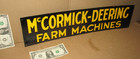 Mccormick Deering Farm Machine -fence Sign -not Faded-priced Low-need Quick Sale