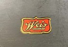 Vintage Index Card File Box Wooden Weis Monroe Mi Usa Made Advertising Office
