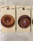 Belle Buttons By Dritz Large Wooden Cross Grain Buttons 1 75    Set Of 4 Unique