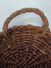 Vintage Woven Willow Wall Pocket Basket  Hanging Planter Rustic Farmhouse 