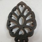 Vintage Wilton Footed Spade 5-3 8  Black Cast Iron Trivet Retro Hot Plate