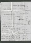 1846 Stampless Folded Letter In Uncommon Blue From Baltimore Md W paid  5  In---