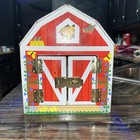 Melissa   Doug Wooden Latches Barn With Doors Activity Busy Board Barn