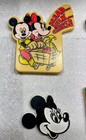 A Lot Of Four Vintage Mickey   Minnie Mouse And Donald Duck Refrigerator Magnets