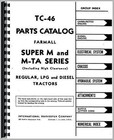 International Farmall Tractor Parts Manual Super M Md Mdta Mdv Mdvta Mta Mv