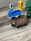 Lot Of 9 Fisher Price Geo Trax Train Cars Push Various Types Assorted Tree