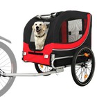 Large Folding Bike Trailer For Dogs     120lb Capacity All-terrain Pet Carrier