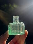 Antique Green Irish Inkwell    1 Old Ink Bottle 