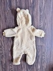 New Disney Winnie The Pooh Baby Hooded Fleece Zip Coverall One-piece 6-9m