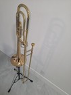 Yamaha Ysl-448g Tenor Trombone With F Attachment - Gold Brass Bell 