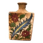 Islamic Antique Persian Qajar Glazed Pottery Bottle vase 19th Century