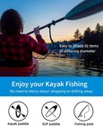 Oceanbroad Kayak Paddle Leash Stretchable Strap Lanyard 4-7ft  1 Pcs   Black 