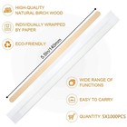 Amkoskr 5  1000pcs Disposable Wood Coffee Stir Sticks Stirrers Individually