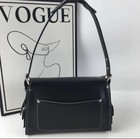 Coach Ct721 Cargo Soft Tabby Black Leather Shoulder Bag Outlet New