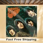 The Beatles Rubber Soul 4 x4  Banner Album Cover Art Fabric Poster Flag Tapestry