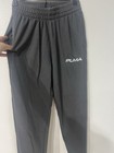 Puma Kids Gray Fleece Jogger Pants M Regular Tapered Elastic Waist Pockets