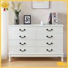 Bedroom Storage Dresser 8 Drawers With Cabinet Wood Furniture Bedroom Chest