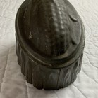 Antique Primitive Tin Kerrygold Corn Mold  Scalloped Edges  Dark Patina