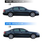 Glossy Black Chrome Delete Window Trims For Audi A6 C7 2012-2018 Sedan 