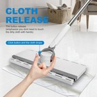 Hands Free Flat Mop One Click  51  Long Handle Zero Touch Disposable Dust Mop   