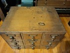 Antique Wood Oak Library Bureau Solemakers 9 Drawer Card Catalog File