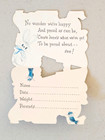 4 Piece Vintage Hallmark Important Announcement Baby Birth Announcement Cards