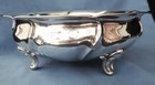 Antique 830s Silver 4 Footed 9  Serving Bowl 408 G Norway Scandinavian