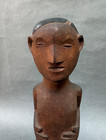 Nice Old Southern African Tribal Art Carved Zambian Bisa Bemba Wood Male Figure