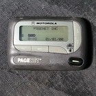 Vintage Motorola Page Net Flex Pager With Belt Clip Holder Holster Y2k Working