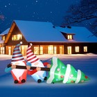 7ft Lighted Christmas Inflatable Decoration Inflatable Blow Up W  Led Lights New